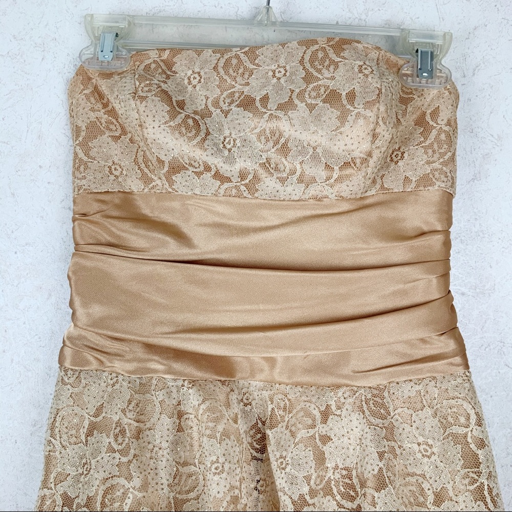 Vintage Masquerade lace formal cocktail dress - Picture 3 of 8